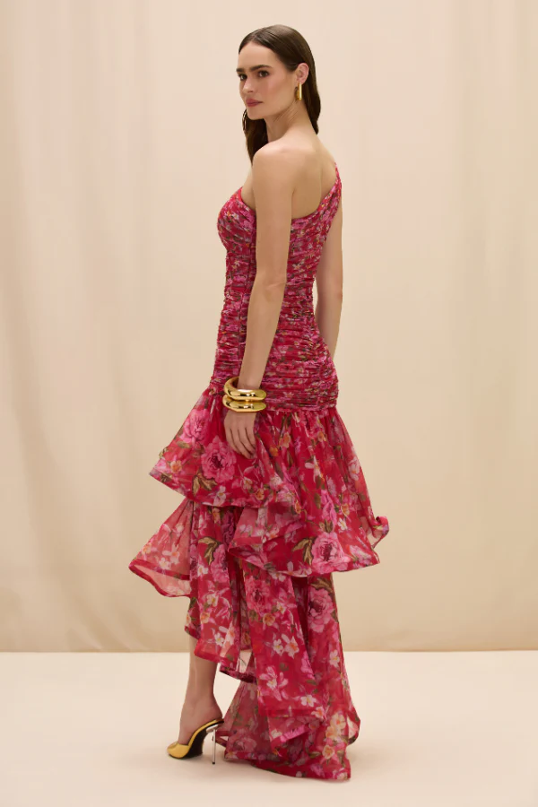 PEONY ASYMMETRICAL MAXI DRESS (RUNWAY) - Image 4