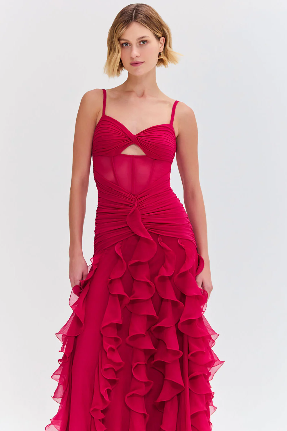 SILK PLISSE MAXI DRESS - Image 2