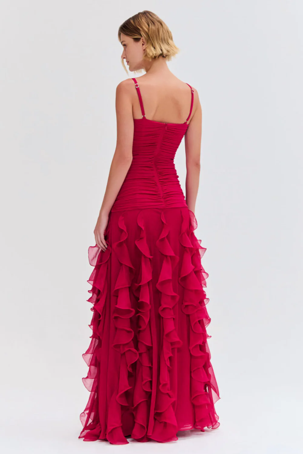 SILK PLISSE MAXI DRESS - Image 3