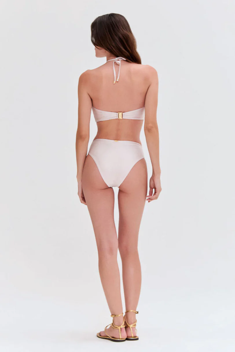 SEASHELL LYCRA HIGH WAIST LACE BIKINI BOTTOM - Image 3