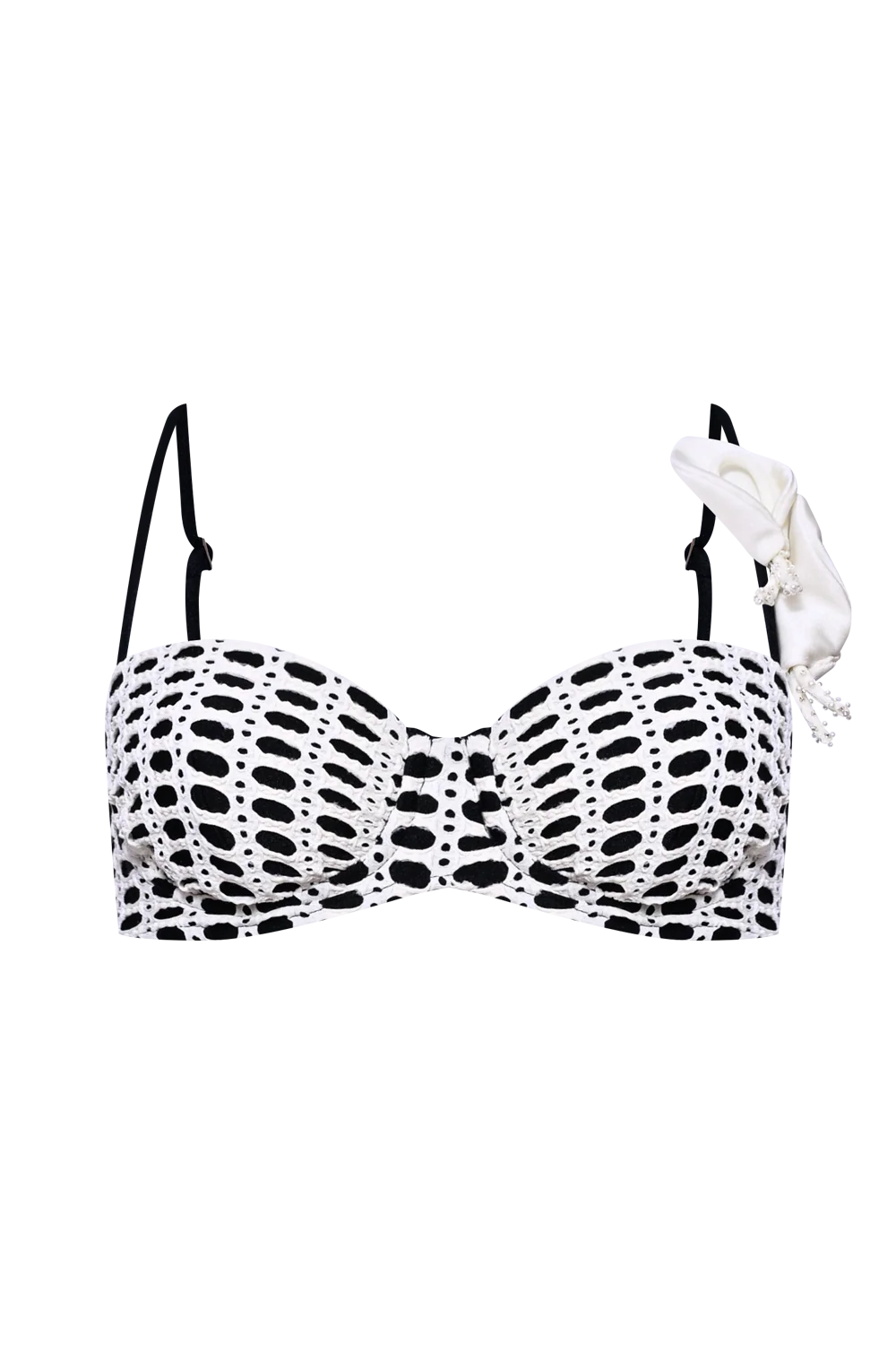 SELENE MESH COLOR BLOCK BIKINI TOP - Image 4