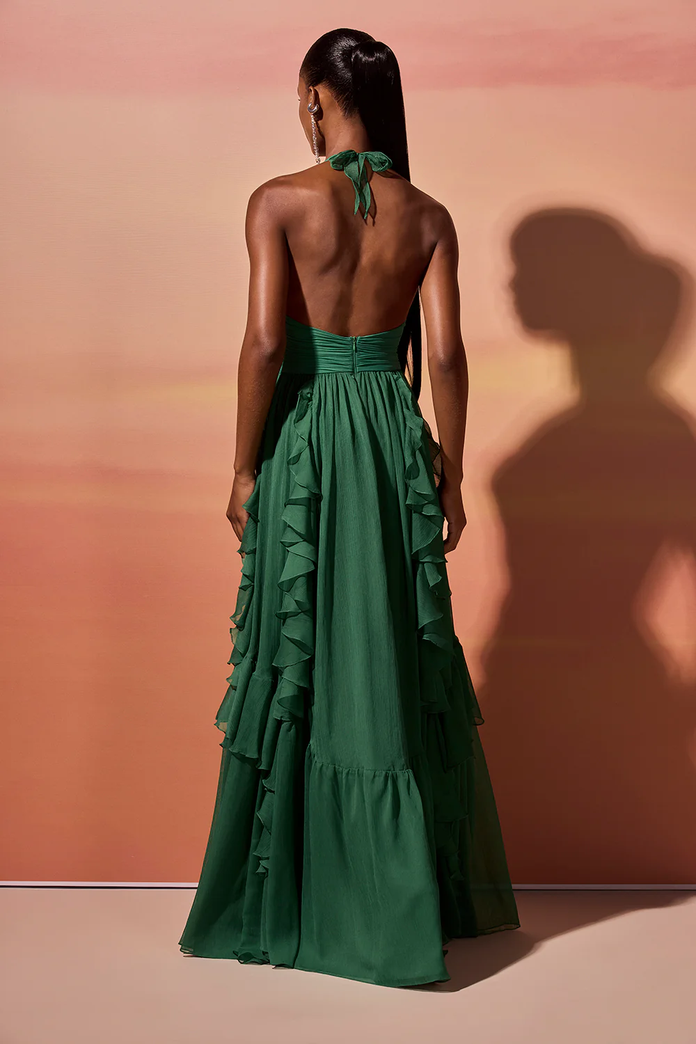 CHIFFON DAYDREAM PLUNGE GOWN - Image 3