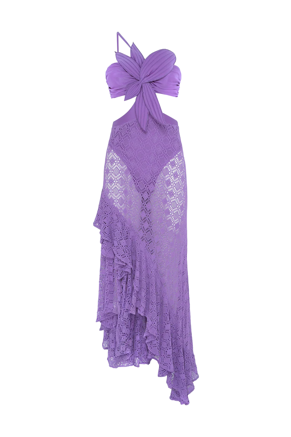 SIRENA MESH FLOWER MAXI DRESS - Image 4