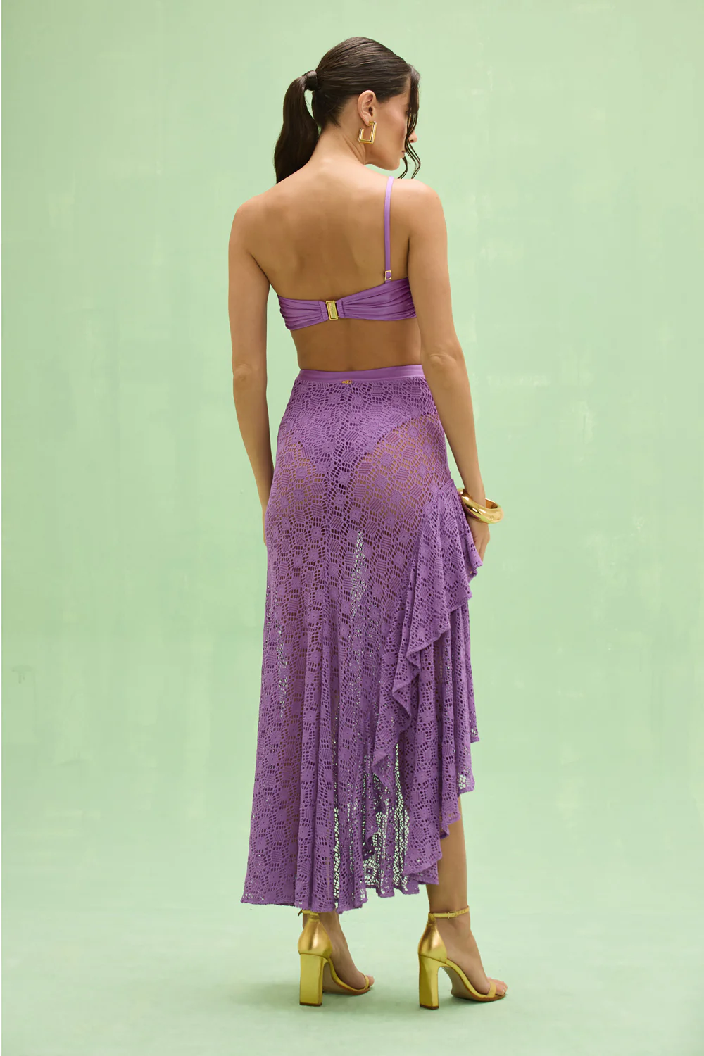 SIRENA MESH FLOWER MAXI DRESS - Image 5