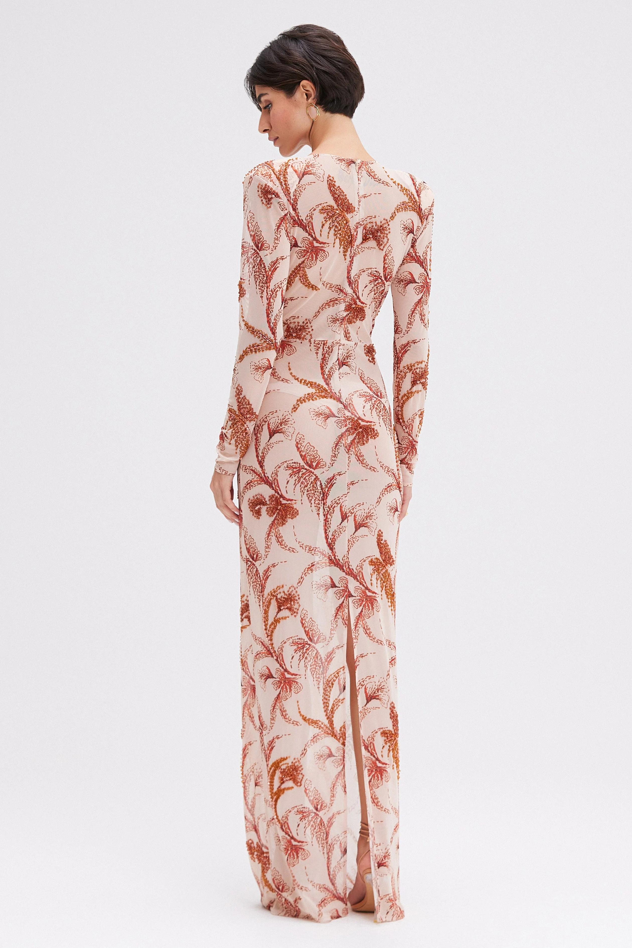 SUNSET PLUNGE MAXI DRESS (RUNWAY) - Image 3