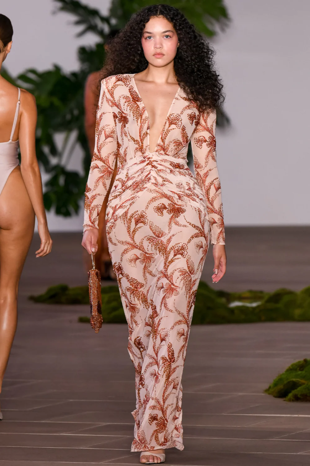 SUNSET PLUNGE MAXI DRESS (RUNWAY) - Image 4