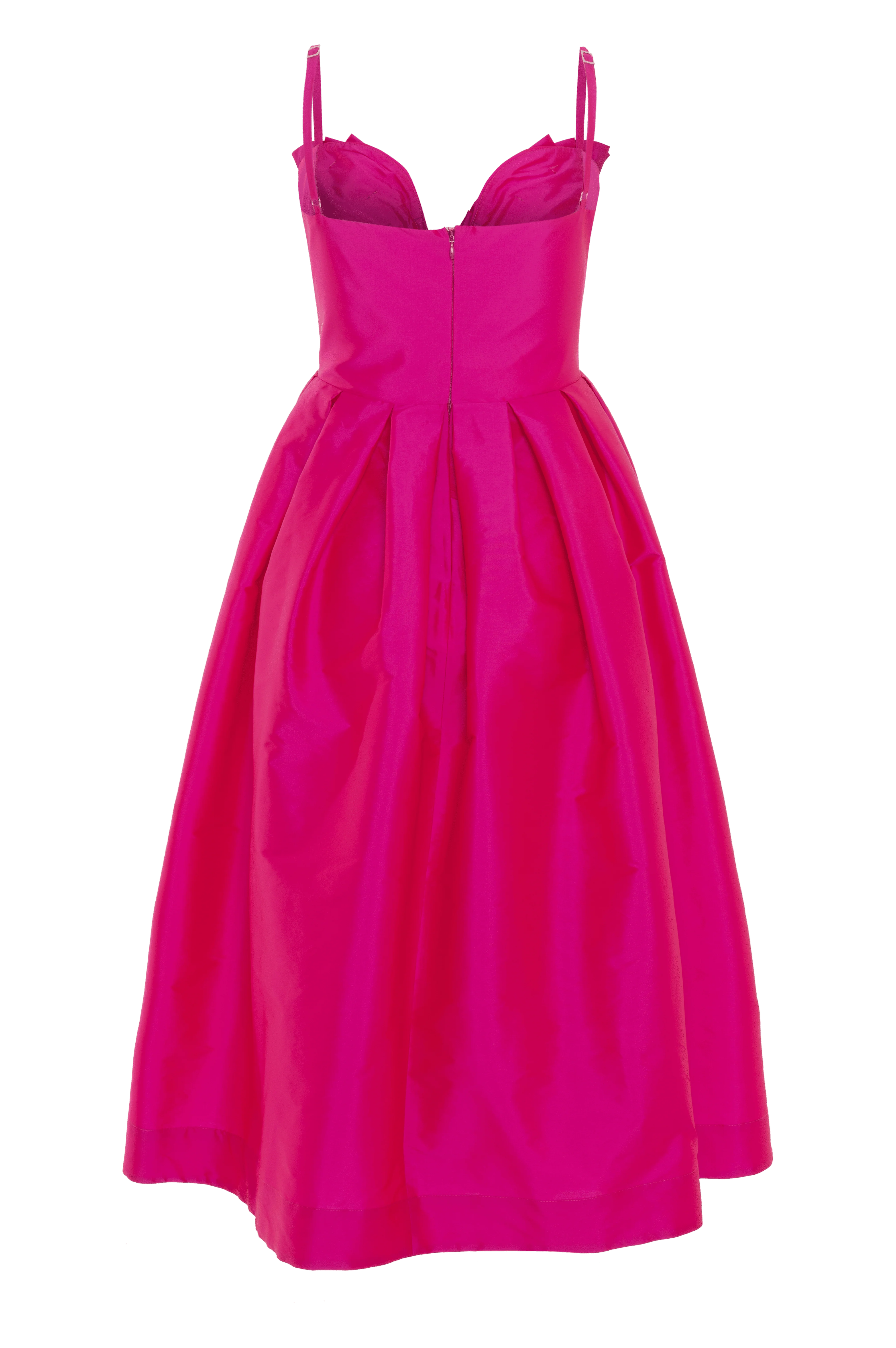 TAFFETA BLOOM MIDI DRESS - Image 5
