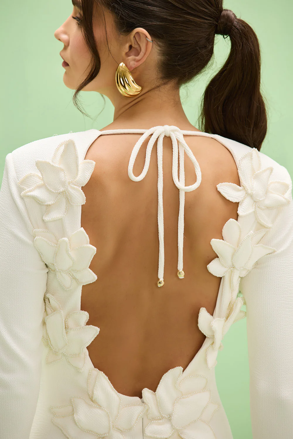 TAFFETA TARSILA FLOWERS MIDI DRESS - Image 4