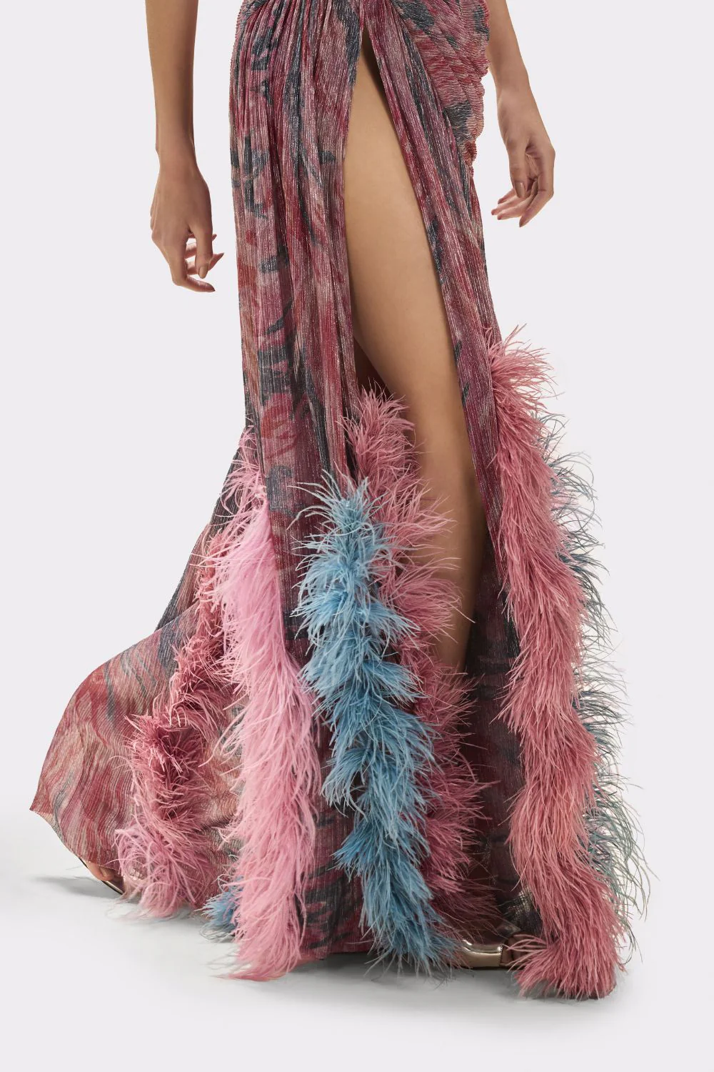 TWIST FEATHER GOWN - Image 3