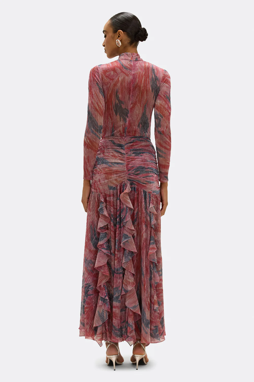 TWIST FLUTTER MAXI SKIRT - Image 3