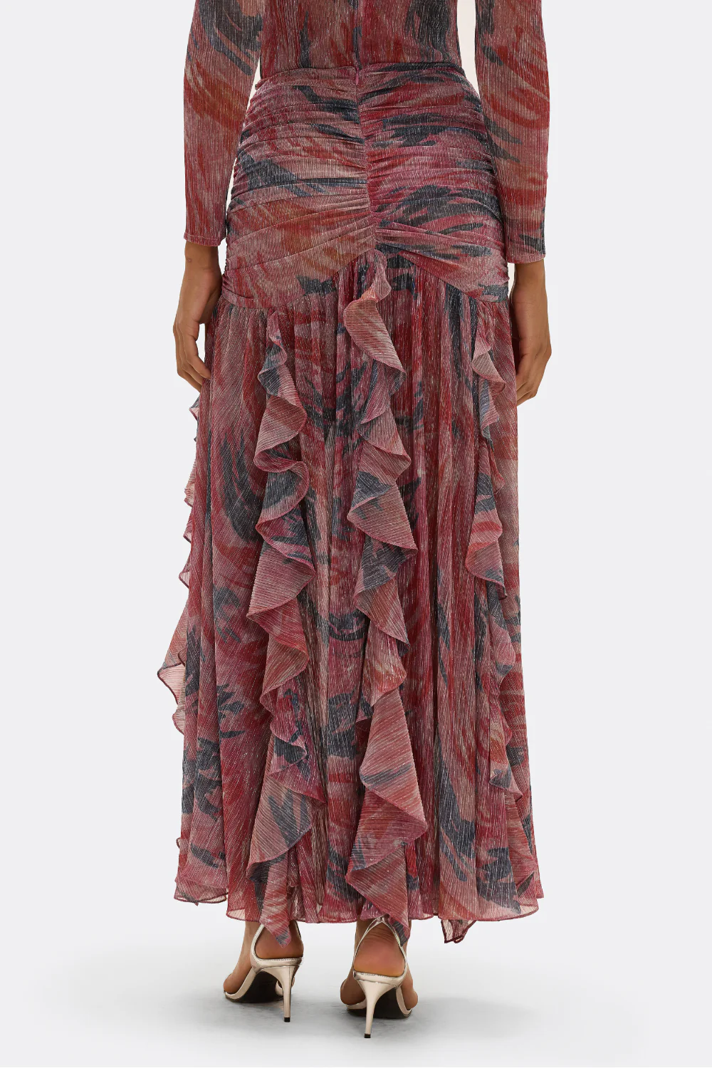 TWIST FLUTTER MAXI SKIRT - Image 5