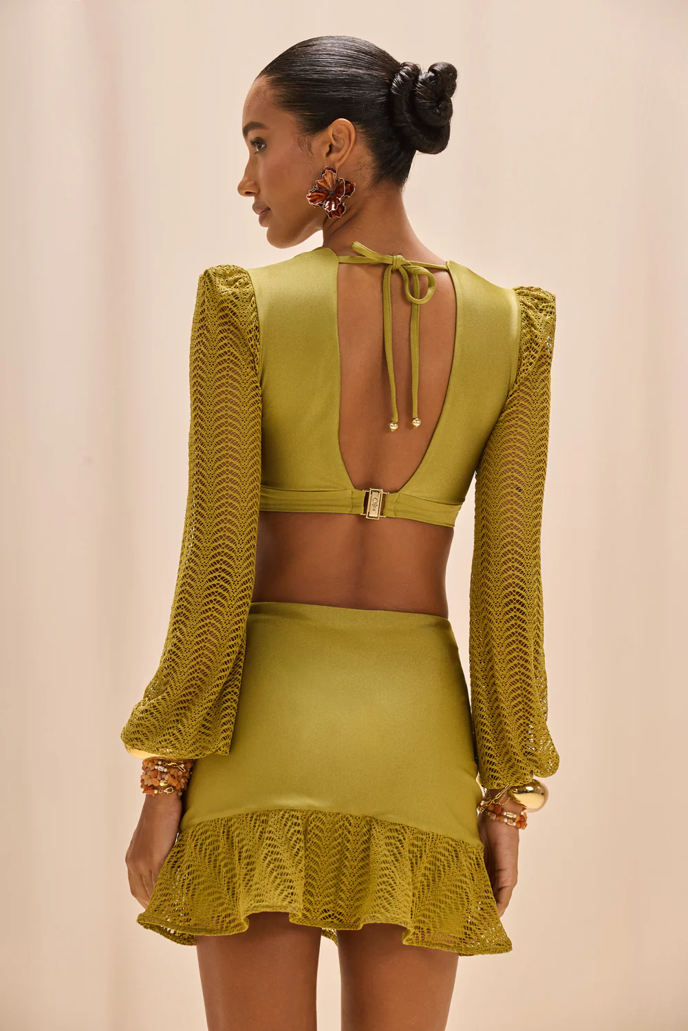 WAVE MESH MINI SKIRT - Image 4