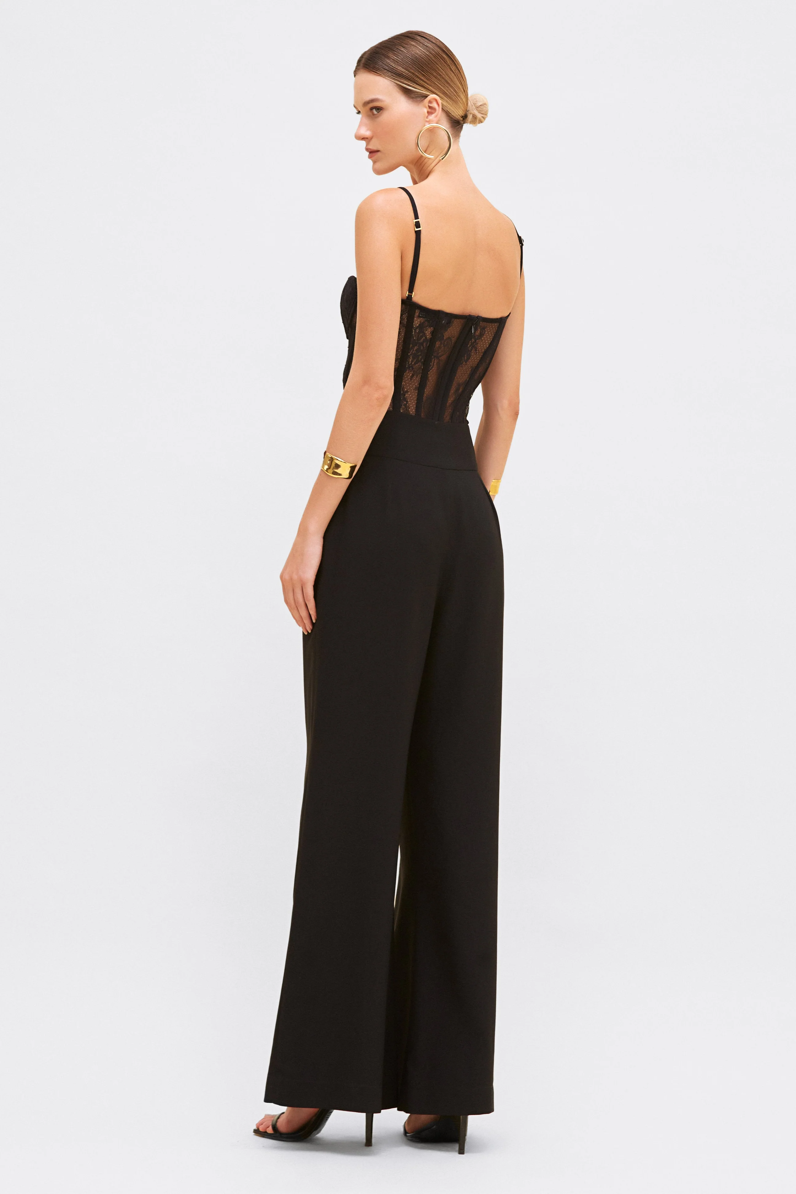 WIDE LEG CREPE PANT - Image 3